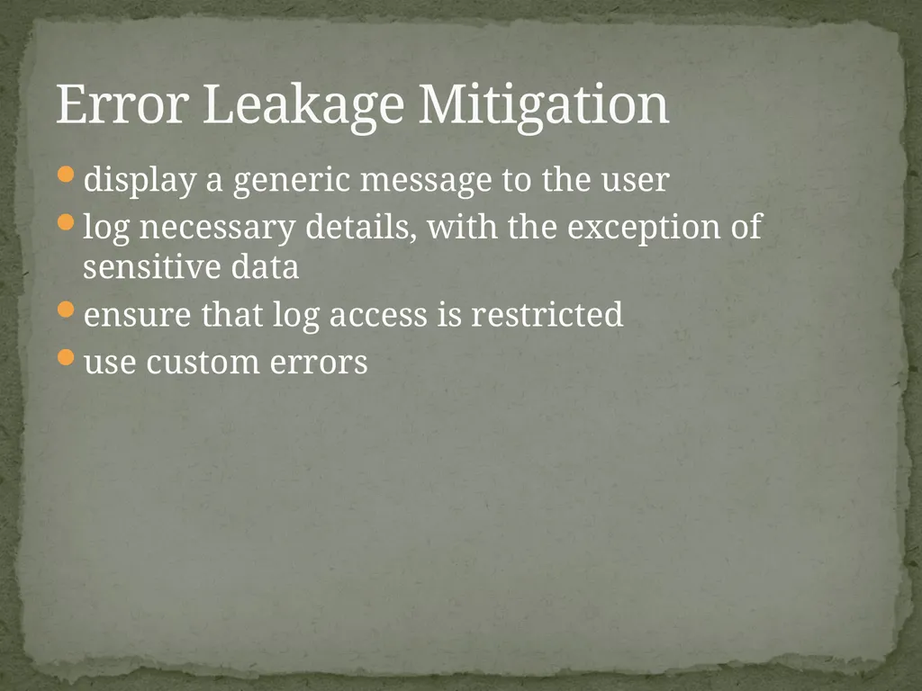Web Application Secure Coding Do not try any of - slide 34 of 45