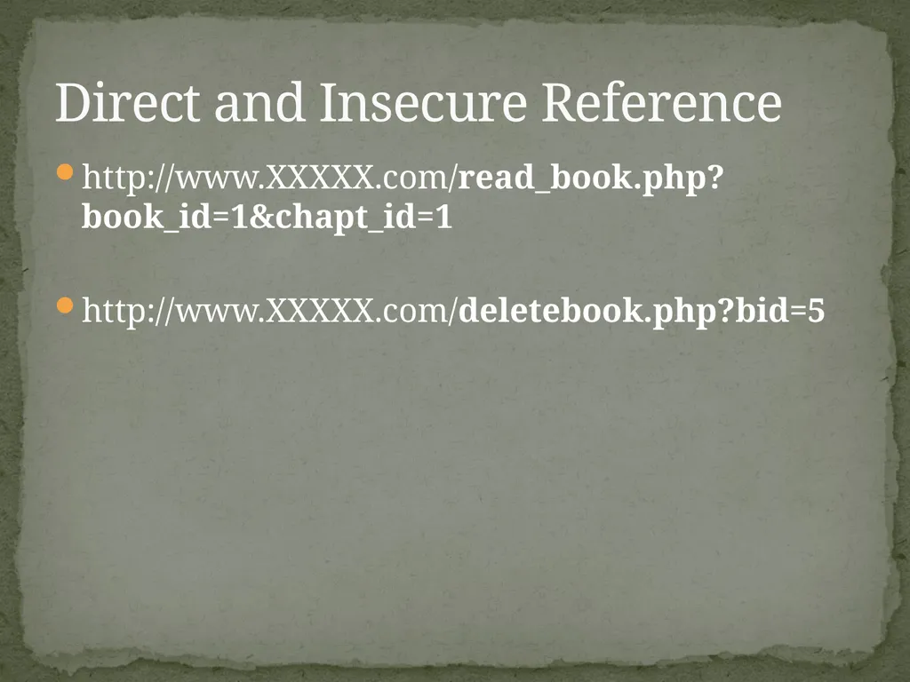 Web Application Secure Coding Do not try any of - slide 42 of 45