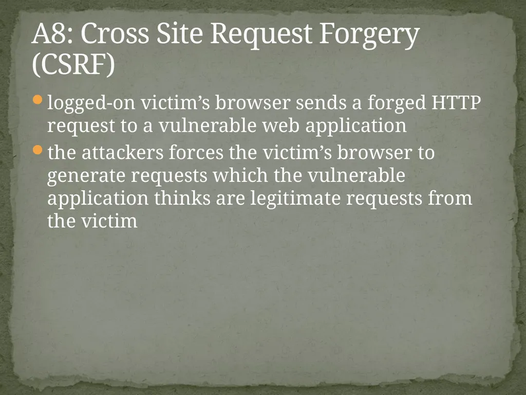 Web Application Secure Coding Do not try any of - slide 28 of 45