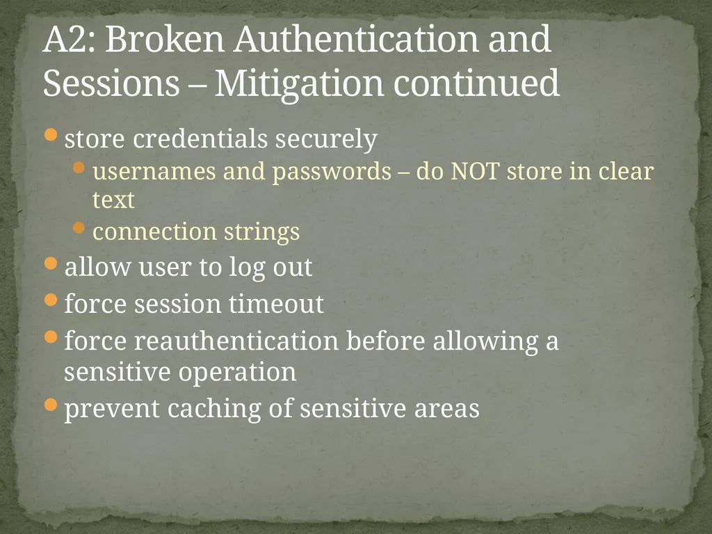 Web Application Secure Coding Do not try any of - slide 17 of 45