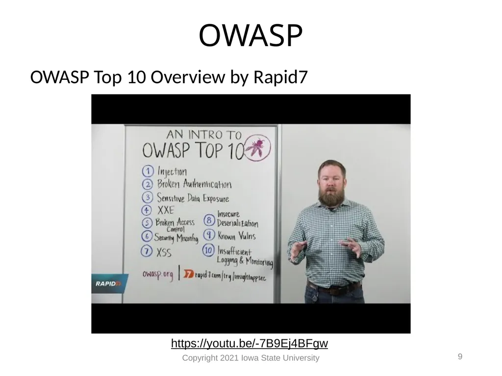 1 Web Vulnerabilities Module 9 Module 9 Agenda Web - slide 9 of 24