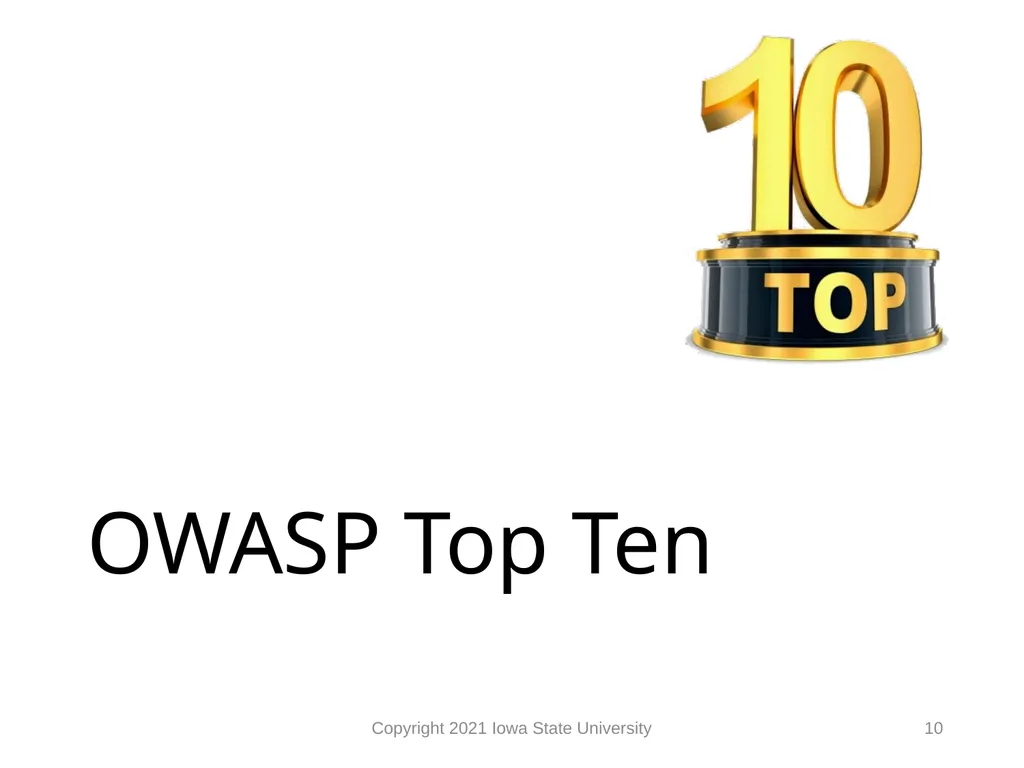 1 Web Vulnerabilities Module 9 Module 9 Agenda Web - slide 10 of 24