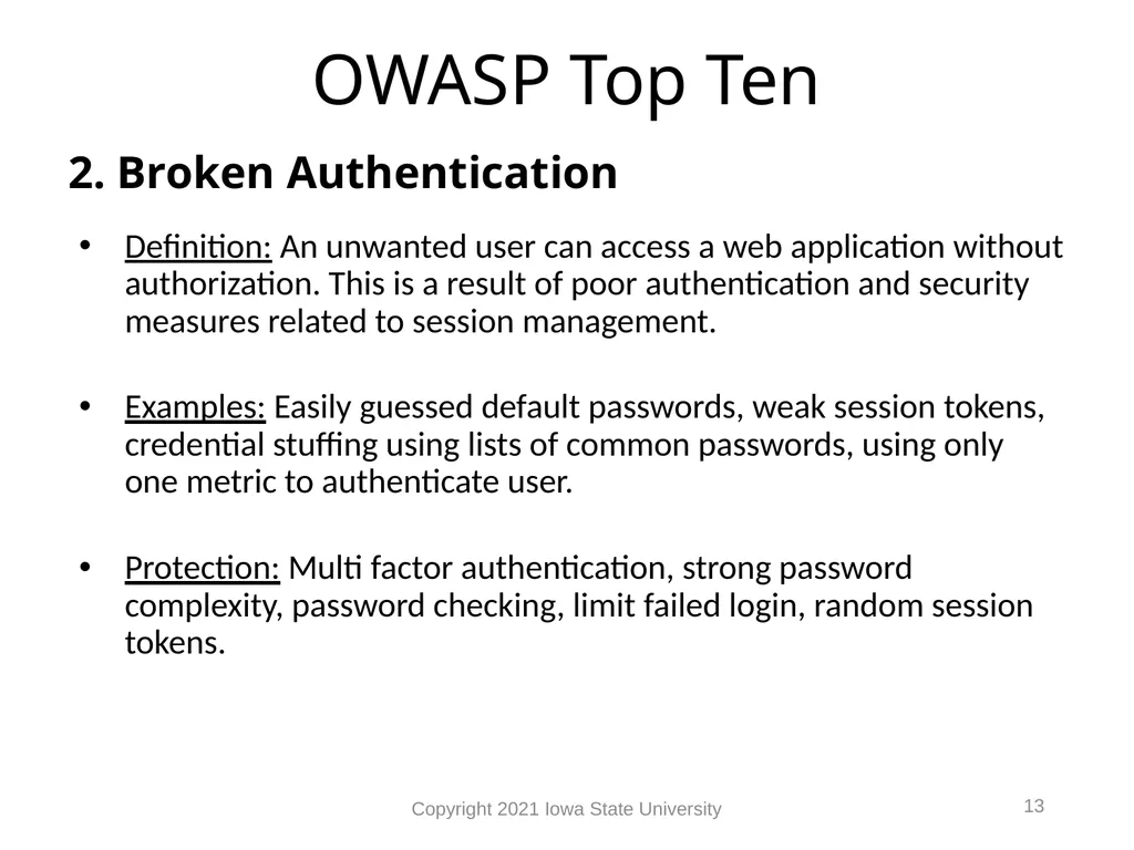1 Web Vulnerabilities Module 9 Module 9 Agenda Web - slide 13 of 24