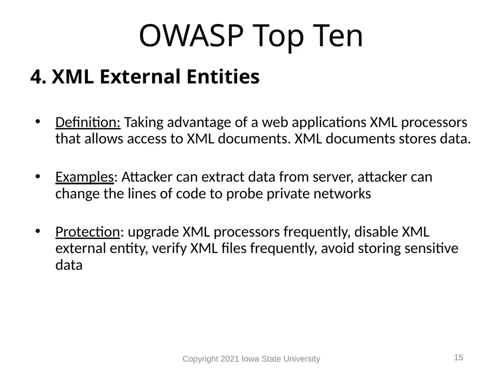 1 Web Vulnerabilities Module 9 Module 9 Agenda Web - slide 15 of 24