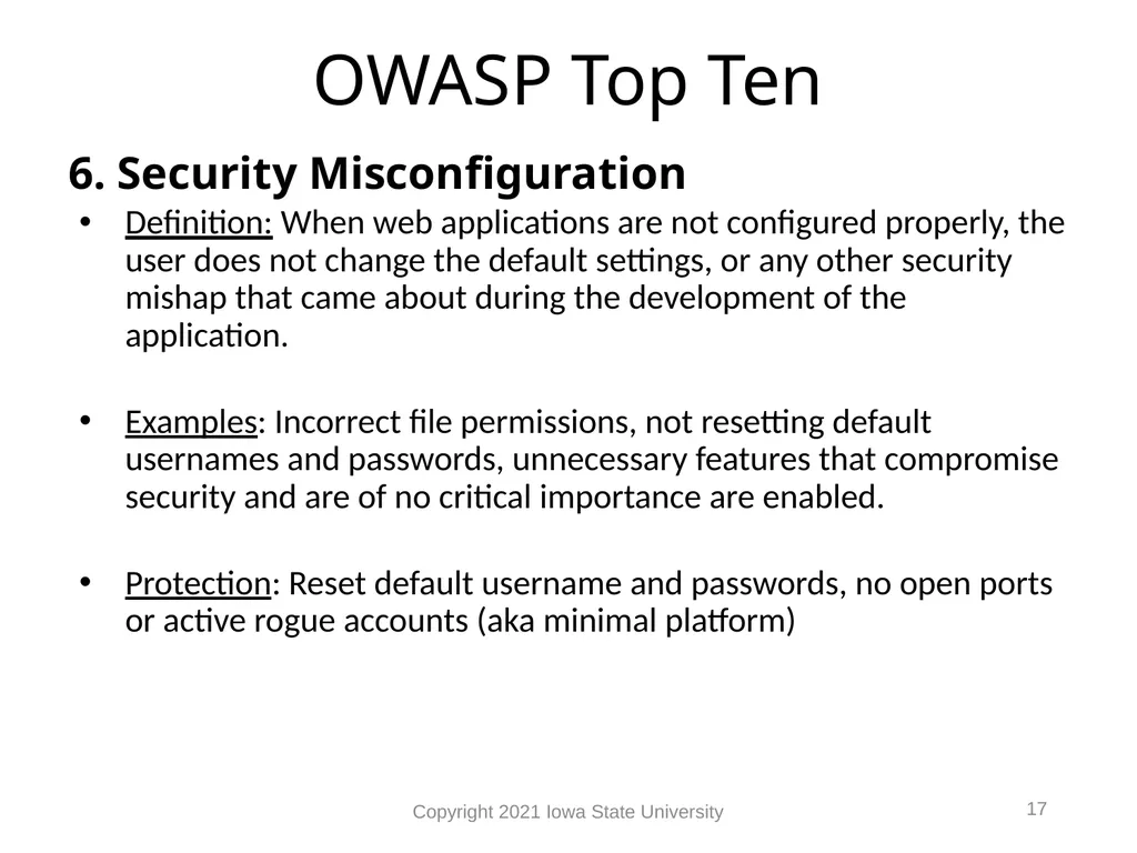 1 Web Vulnerabilities Module 9 Module 9 Agenda Web - slide 17 of 24