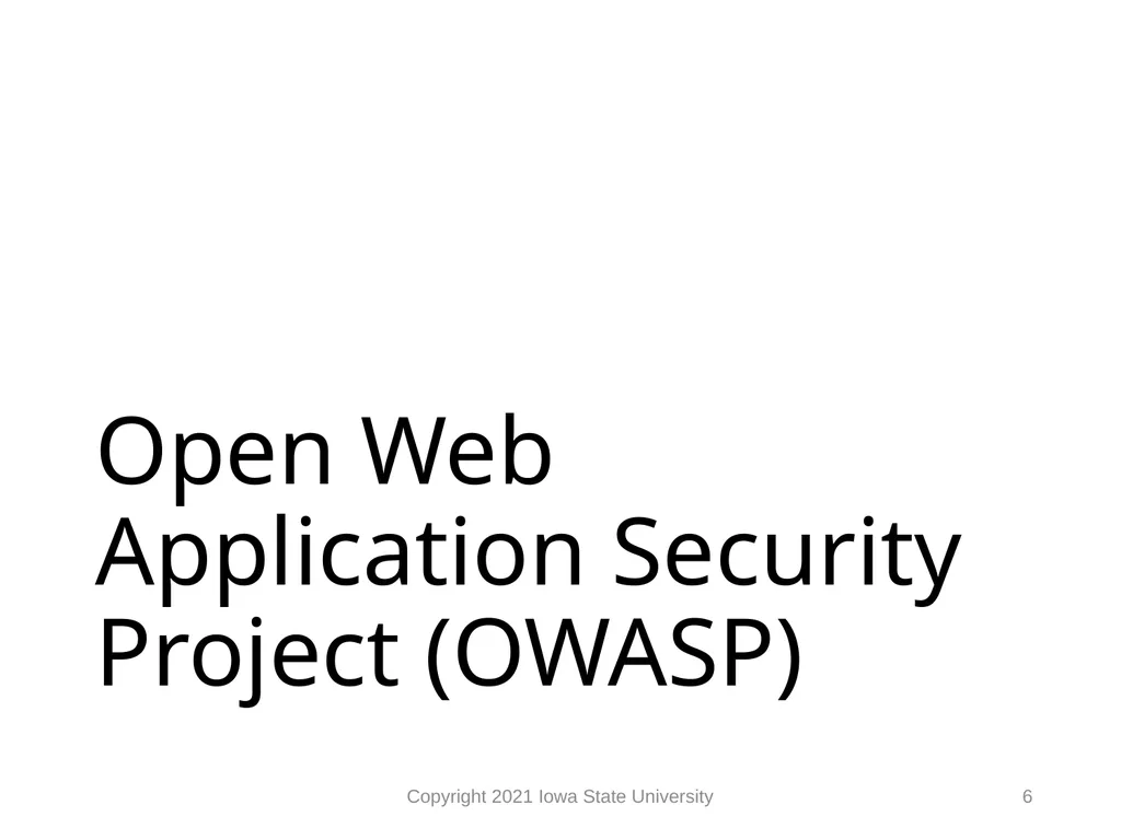 1 Web Vulnerabilities Module 9 Module 9 Agenda Web - slide 6 of 24