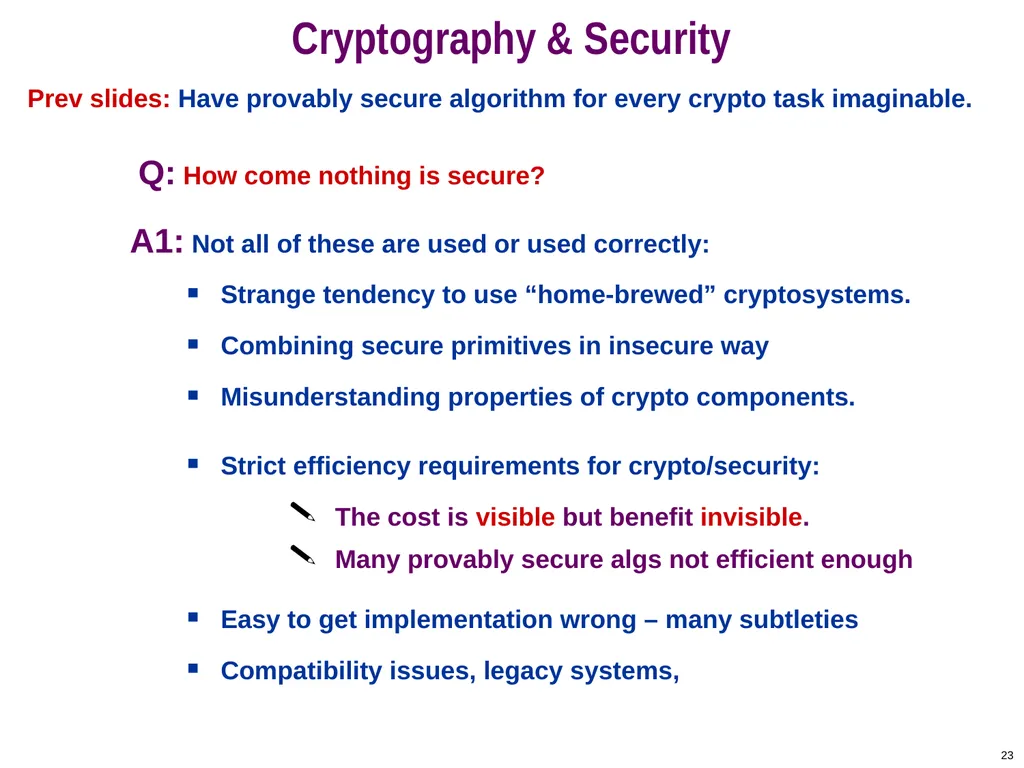 COS 433: Cryptography Princeton University Spring - slide 23 of 24