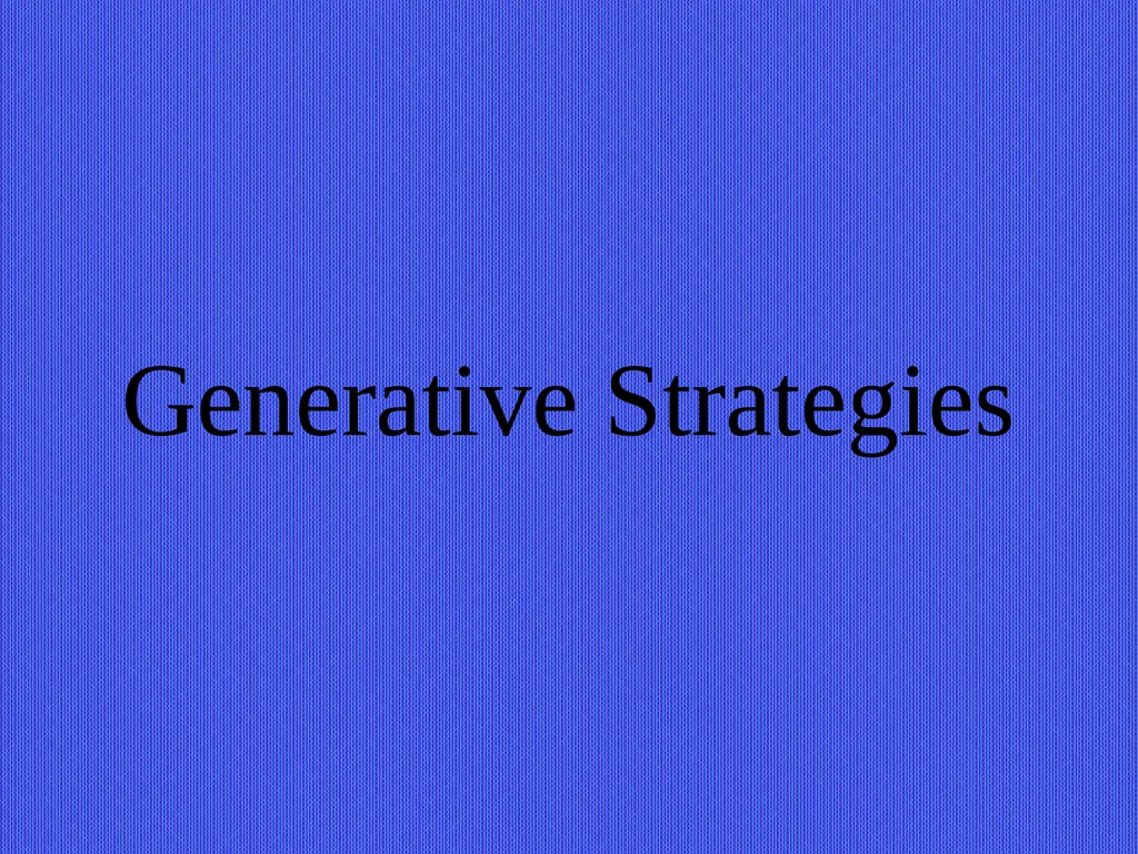 Teaching by Fostering Learning Strategies EDU 221 - slide 17 of 22