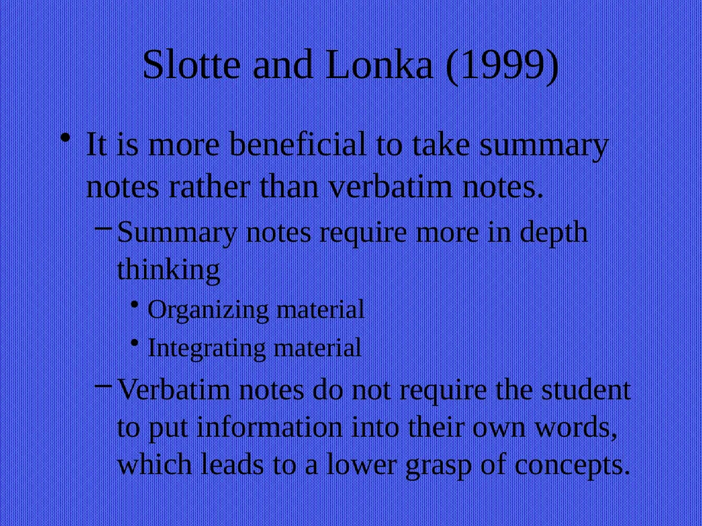 Teaching by Fostering Learning Strategies EDU 221 - slide 20 of 22
