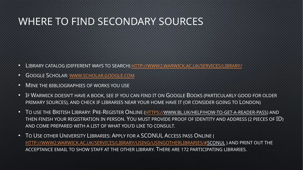 Renaissance Research Project: Tips for Research - slide 4 of 13