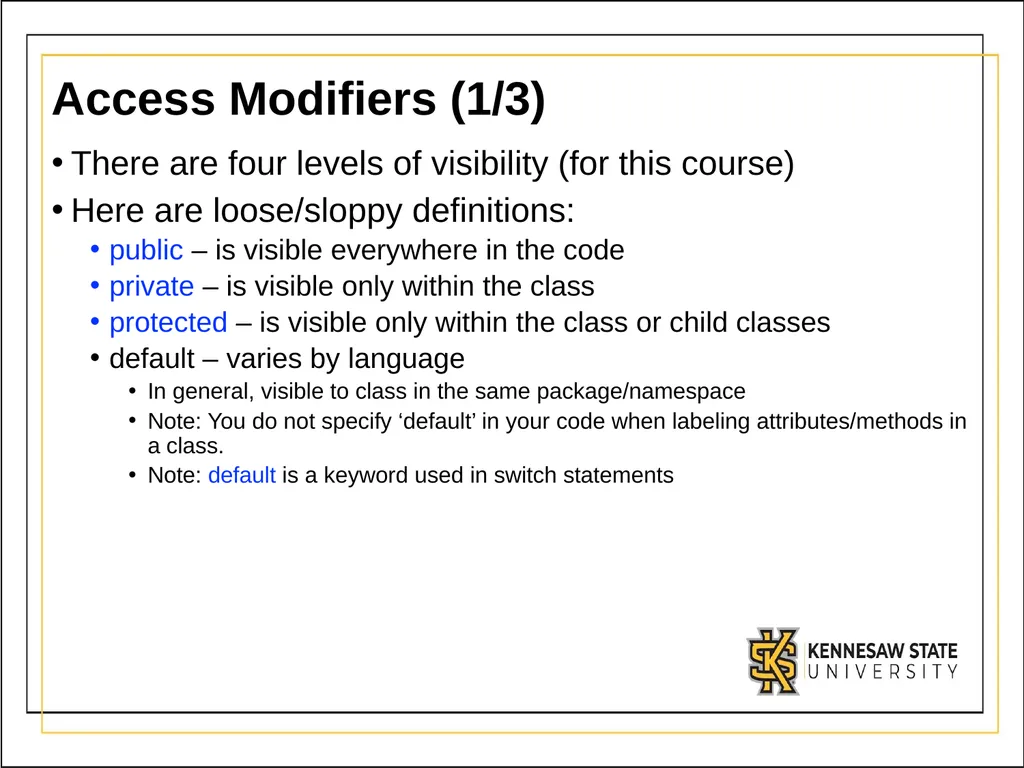 Module 3 Part 1 Inheritance UML - Unified Modeling - slide 27 of 32