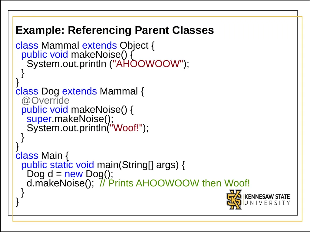 Module 3 Part 1 Inheritance UML - Unified Modeling - slide 23 of 32