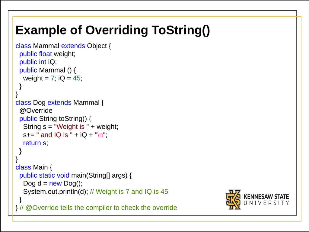 Module 3 Part 1 Inheritance UML - Unified Modeling - slide 18 of 32
