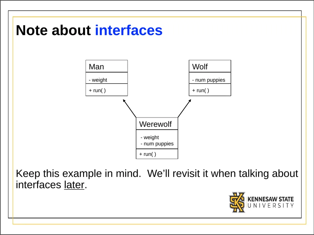 Module 3 Part 1 Inheritance UML - Unified Modeling - slide 21 of 32