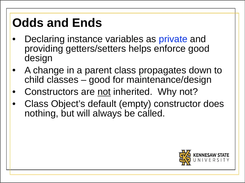 Module 3 Part 1 Inheritance UML - Unified Modeling - slide 31 of 32