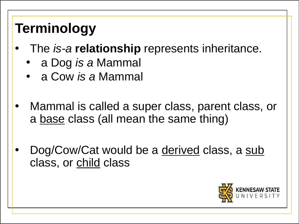 Module 3 Part 1 Inheritance UML - Unified Modeling - slide 11 of 32