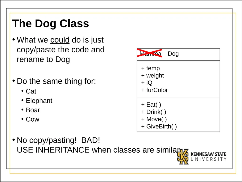 Module 3 Part 1 Inheritance UML - Unified Modeling - slide 6 of 32