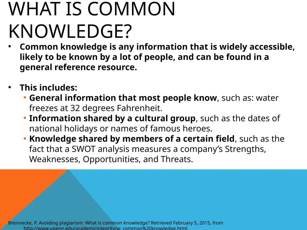 Citations & plagiarism How much do you know? - slide 9 of 15