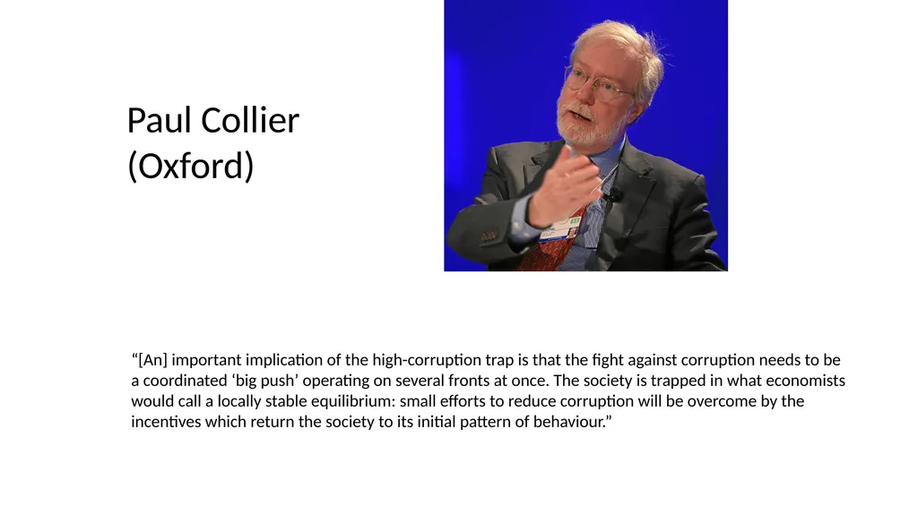 Corruption as a Self-Reinforcing “Trap”: - slide 17 of 45