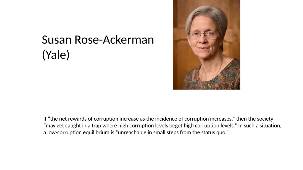 Corruption as a Self-Reinforcing “Trap”: - slide 18 of 45