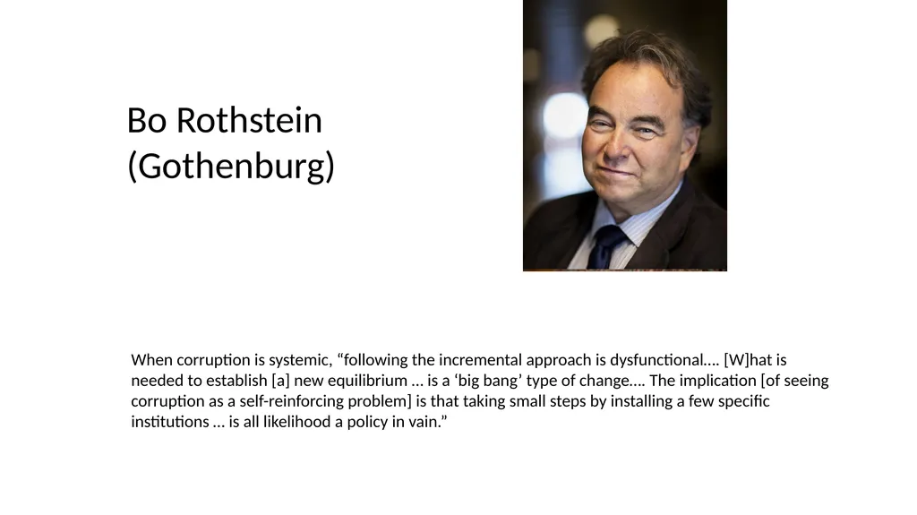 Corruption as a Self-Reinforcing “Trap”: - slide 20 of 45