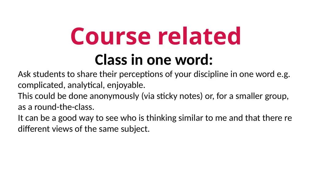 Icebreakers…or… …Conversation starters - slide 12 of 15
