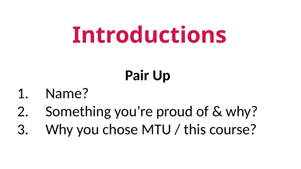 Icebreakers…or… …Conversation starters - slide 5 of 15