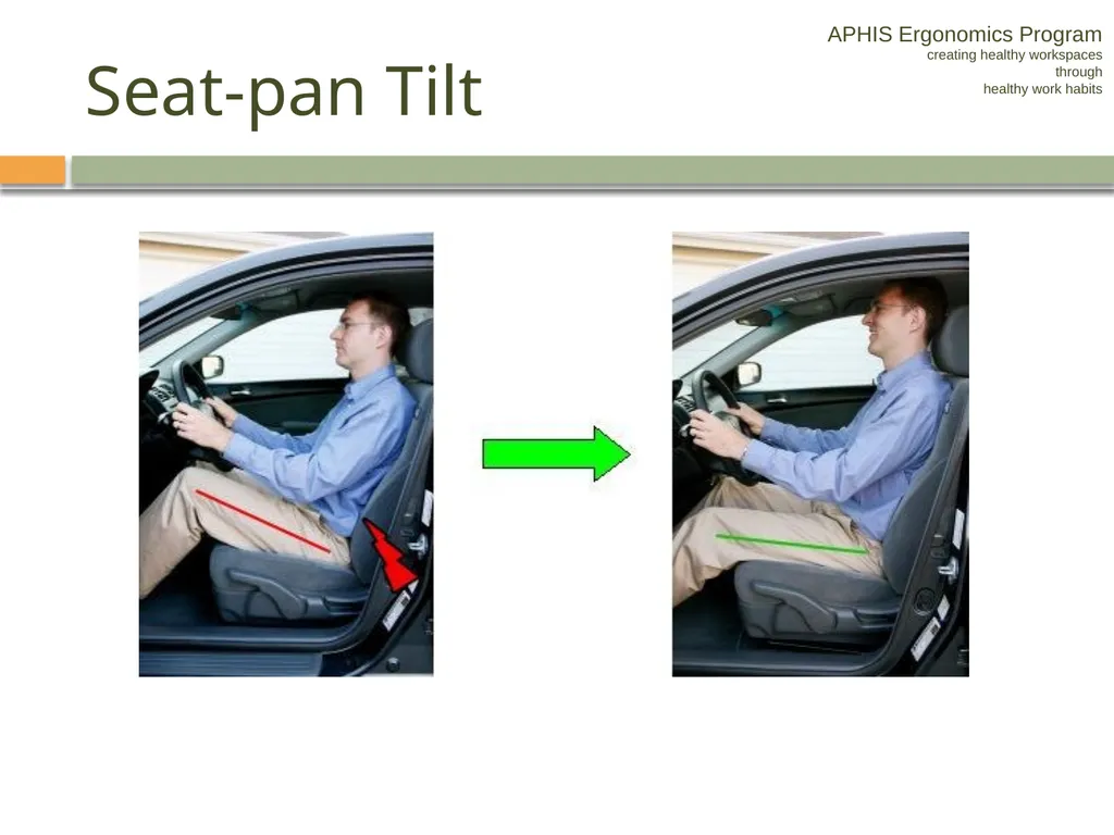 APHIS ERGONOMICS PROGRAM DRIVING Ergonomics - slide 40 of 62