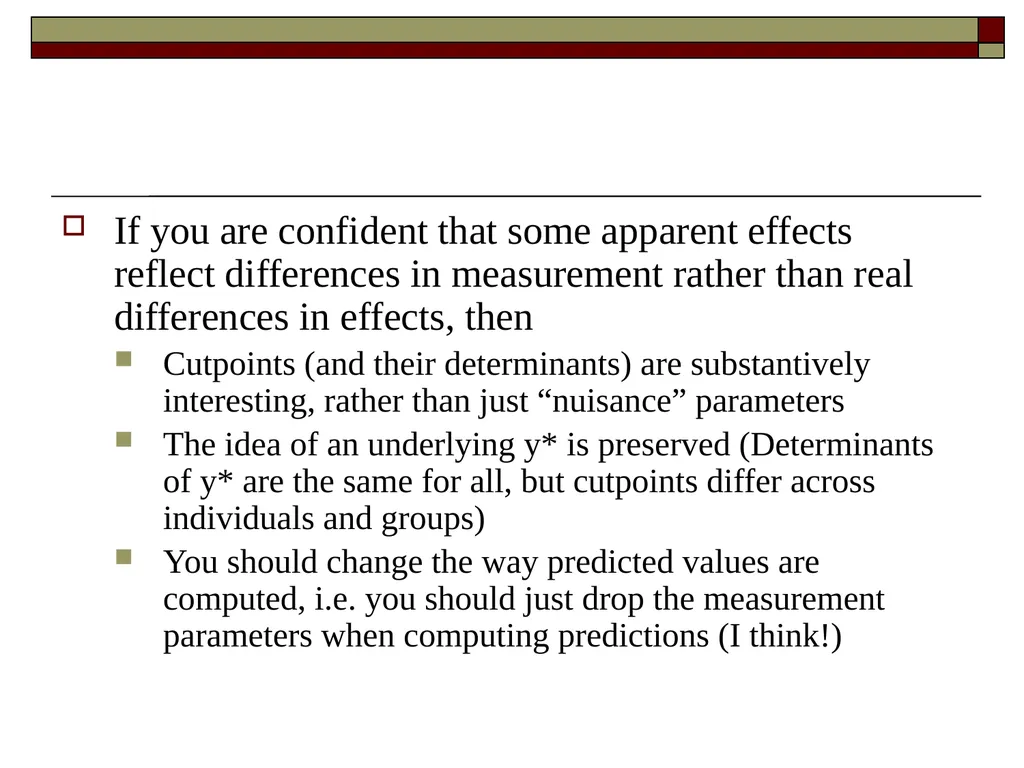 Interpreting and using heterogeneous choice & - slide 18 of 38