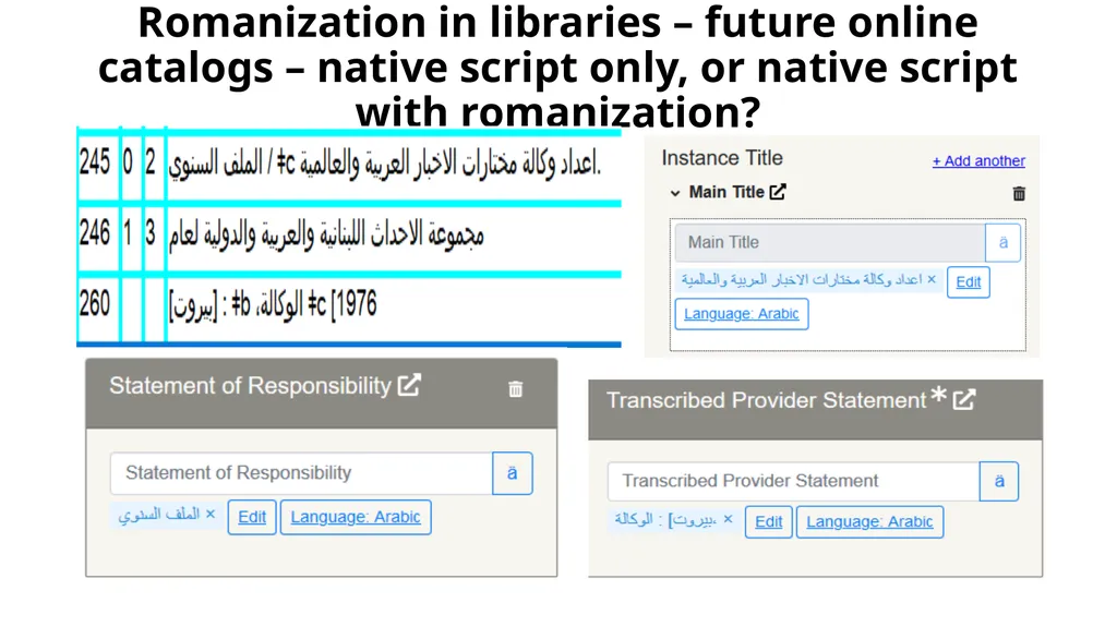 Linked Data for Production 2 Non-Latin Script - slide 5 of 23