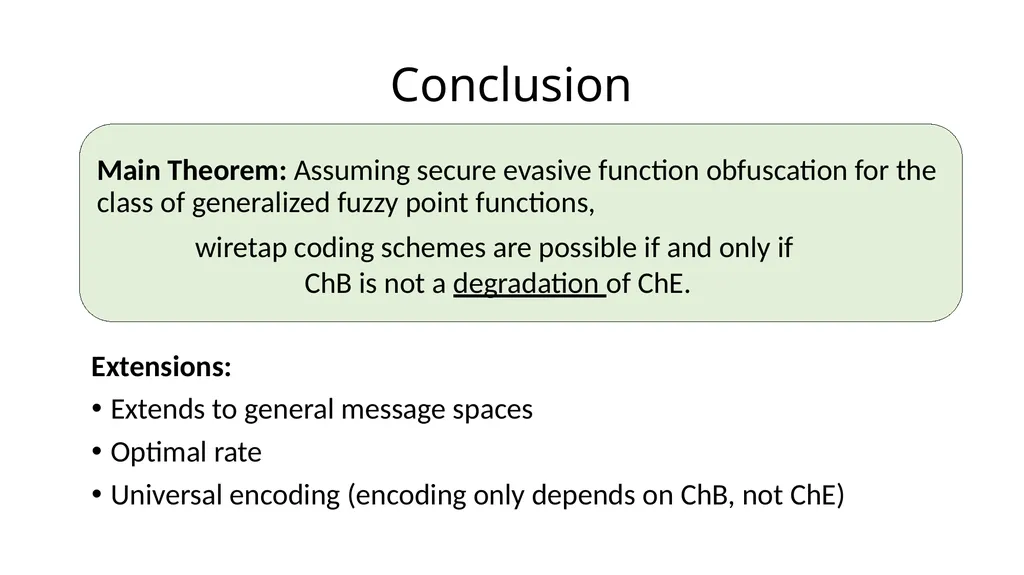 Beyond the Csiszár-Körner Bound: Best-Possible - slide 43 of 44