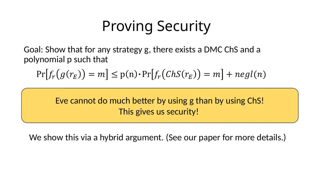 Beyond the Csiszár-Körner Bound: Best-Possible - slide 41 of 44