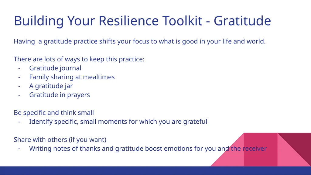 Self-Care: Building Your Resilience Toolkit - slide 10 of 13