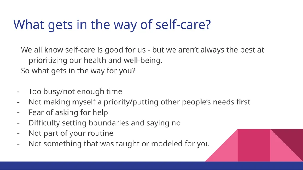 Self-Care: Building Your Resilience Toolkit - slide 4 of 13