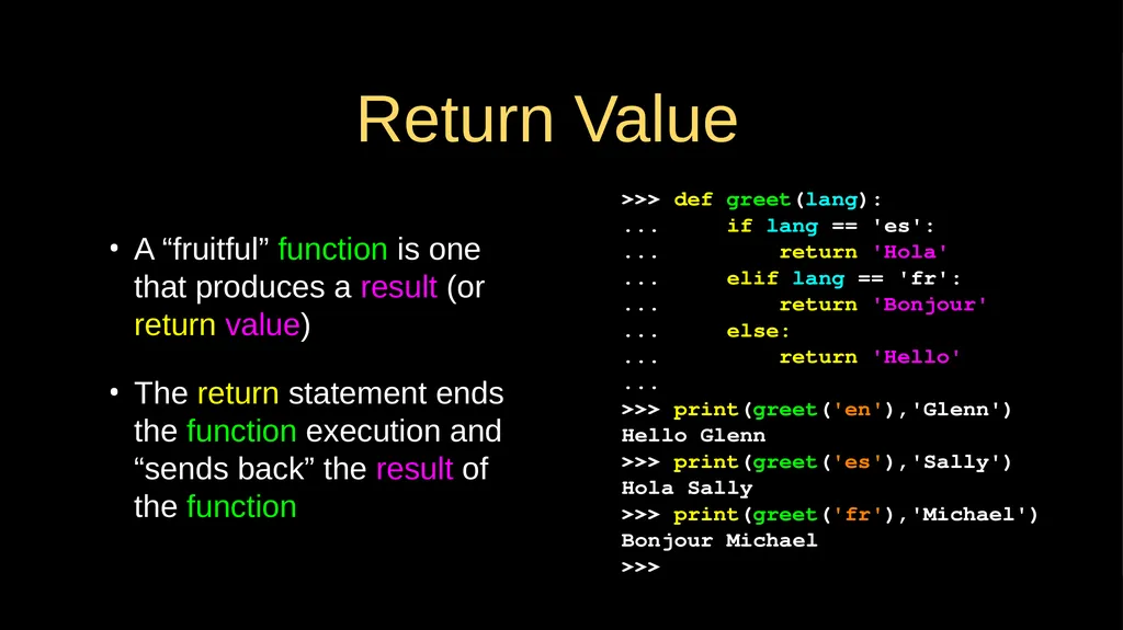 Functions Chapter 4 Python for Everybody - slide 18 of 25