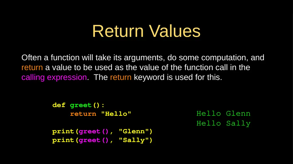 Functions Chapter 4 Python for Everybody - slide 17 of 25