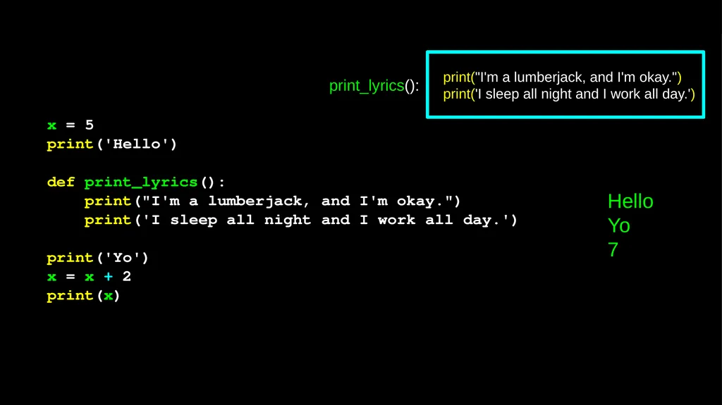 Functions Chapter 4 Python for Everybody - slide 12 of 25