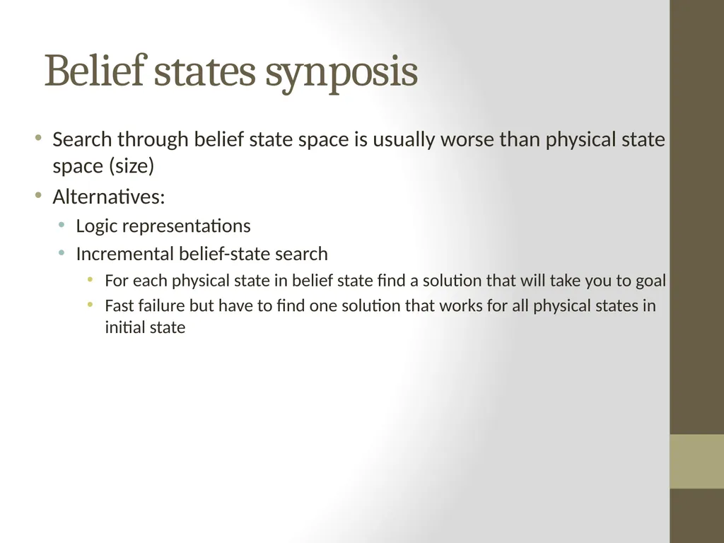 Artificial Intelligence CS482, CS682, MW 1 – 2:15, - slide 11 of 28