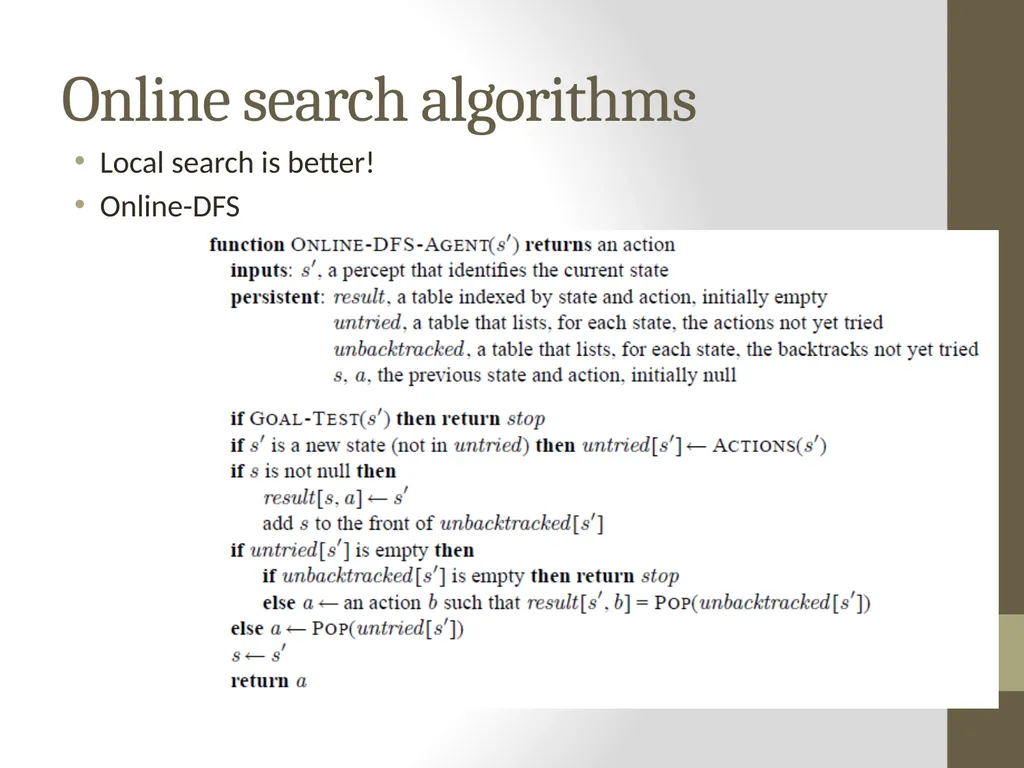 Artificial Intelligence CS482, CS682, MW 1 – 2:15, - slide 23 of 28