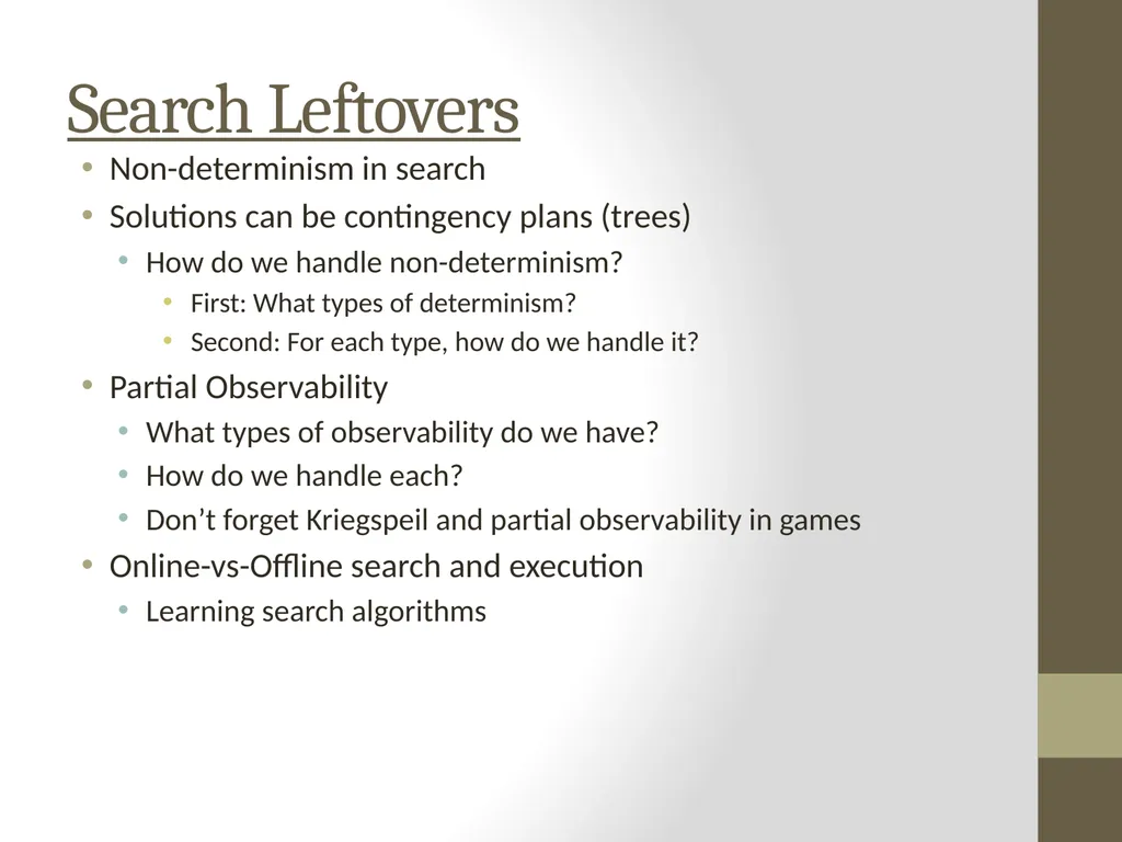 Artificial Intelligence CS482, CS682, MW 1 – 2:15, - slide 2 of 28