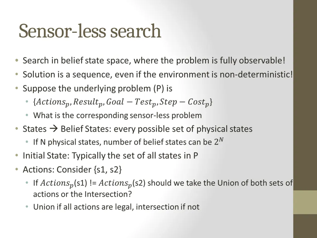 Artificial Intelligence CS482, CS682, MW 1 – 2:15, - slide 7 of 28