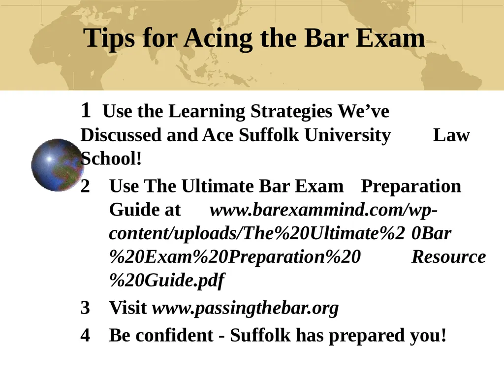 Acing Courses and Law School Exams: Metacognition - slide 46 of 56