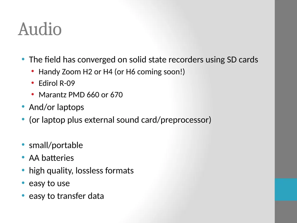Tools for Language Documentation Claire Bowern - slide 25 of 31