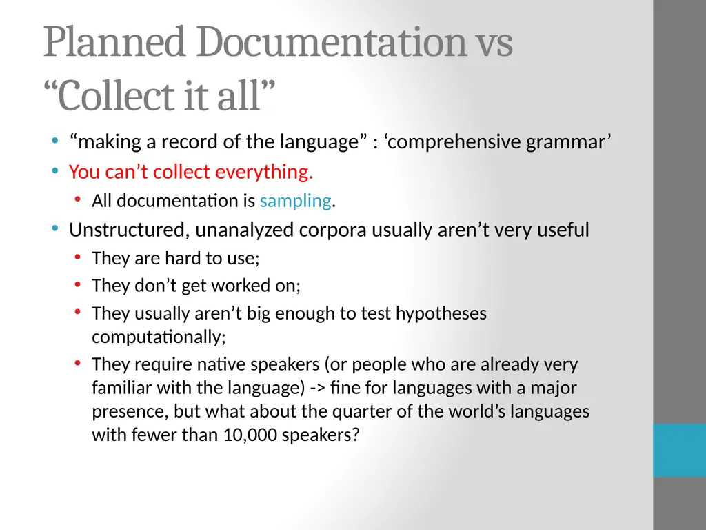 Tools for Language Documentation Claire Bowern - slide 11 of 31