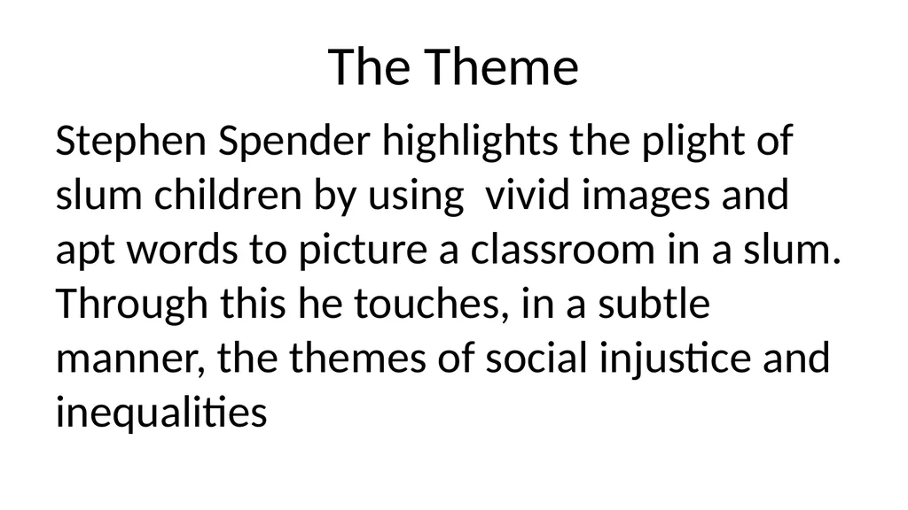 An Elementary School Classroom in a Slum Stephen - slide 12 of 34