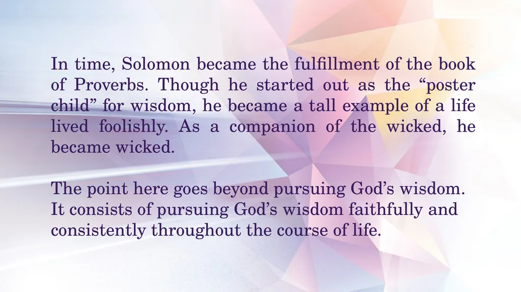 LESSON ONE THE BRIDGE BETWEEN THE WISE AND THE - slide 24 of 25