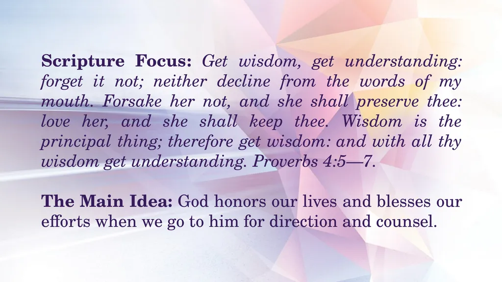 LESSON ONE THE BRIDGE BETWEEN THE WISE AND THE - slide 9 of 25