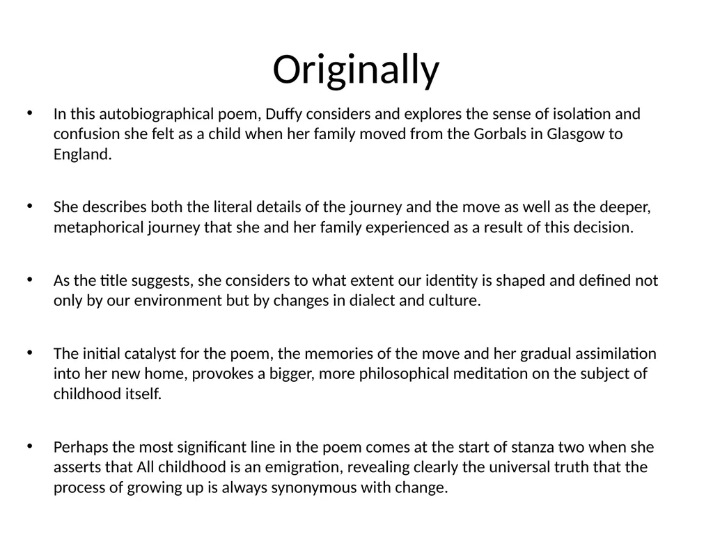 Critical Reading Section 1: Scottish Set Texts The - slide 6 of 17