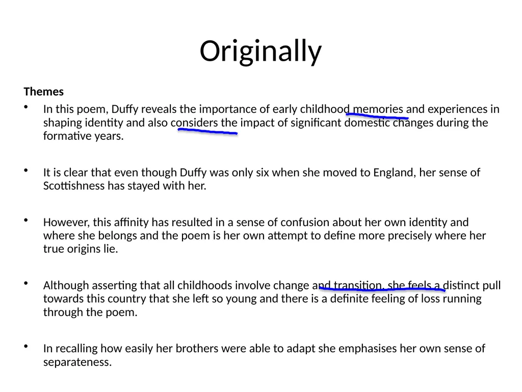 Critical Reading Section 1: Scottish Set Texts The - slide 7 of 17