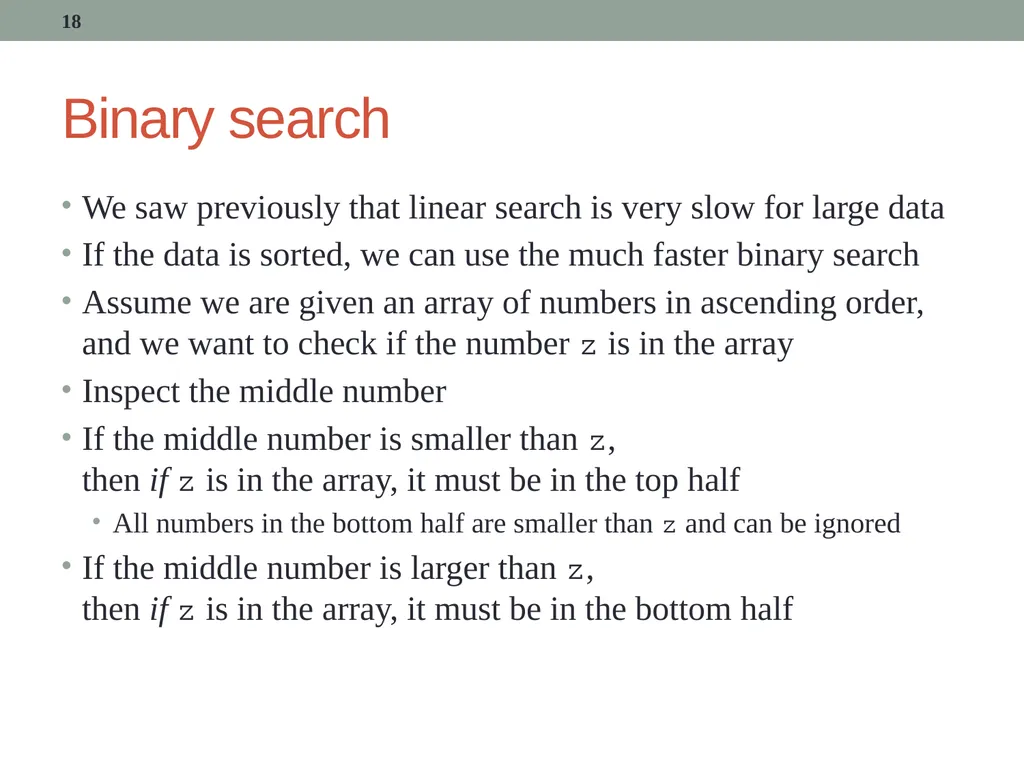 Recursion CITS1001 2 Scope of this lecture Concept - slide 18 of 40